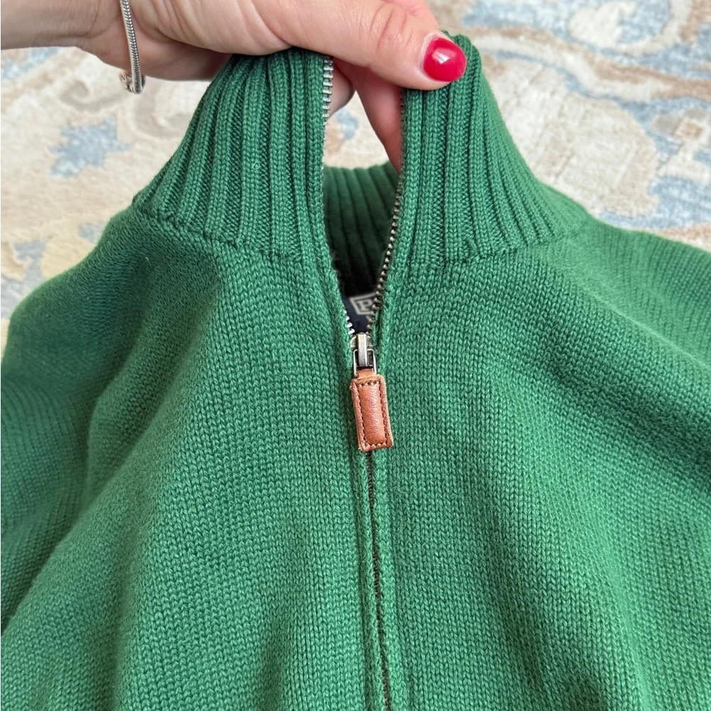 Polo Ralph Lauren Men's Half-Zip Sweater in Emerald Green size  L